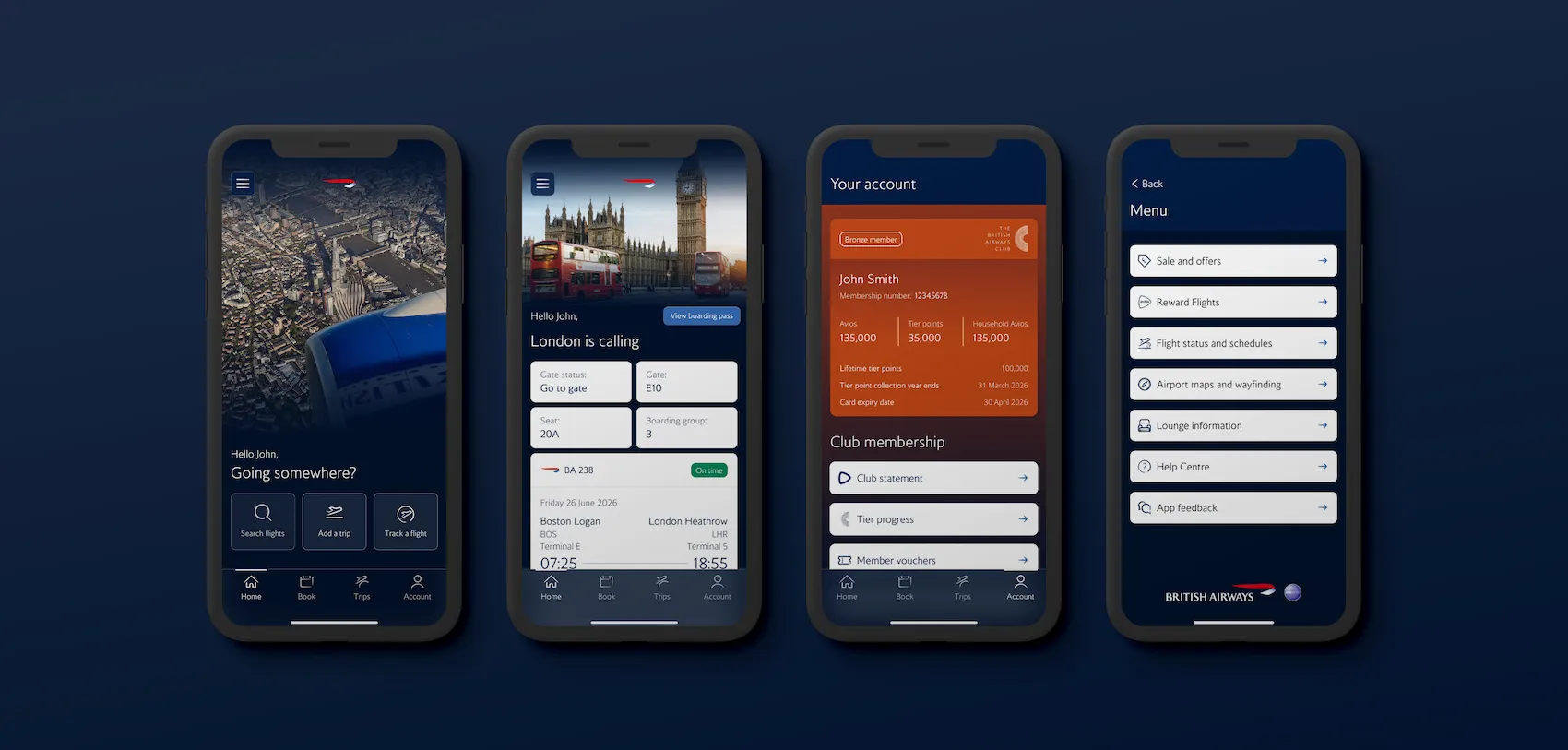 The redesigned app with an improved navigation