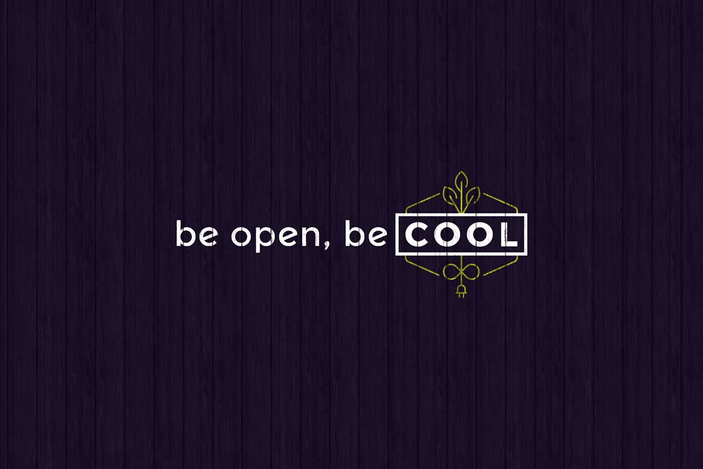 The company sign-off slide reading be open, be cool, stating its open-source ethos as a tagline
